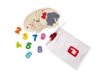 Vkladacie puzzle pre deti Čísla I learn Janod od 3 rokov