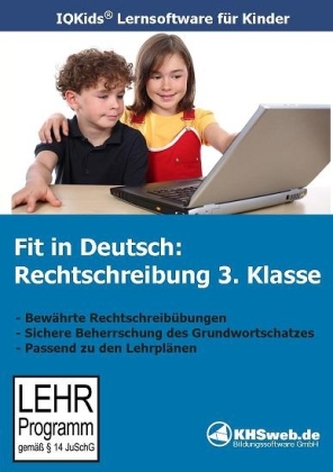 Fit in Deutsch, Rechtschreibung Klasse 3, 1 CD-ROM