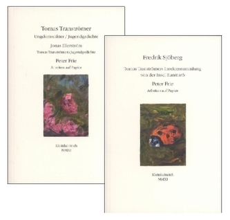 Ungdomsdikter / Jugendgedichte. Tomas Tranströmers Insektensammlung von der Insel Runmarö, 2 Bde.