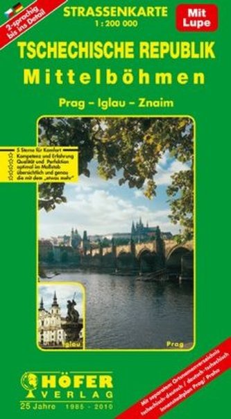 Höfer Straßenkarte Tschechische Republik, Mittelböhmen
