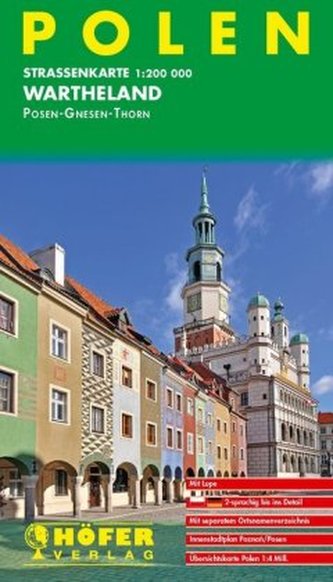 Höfer Straßenkarte Polen, Wartheland
