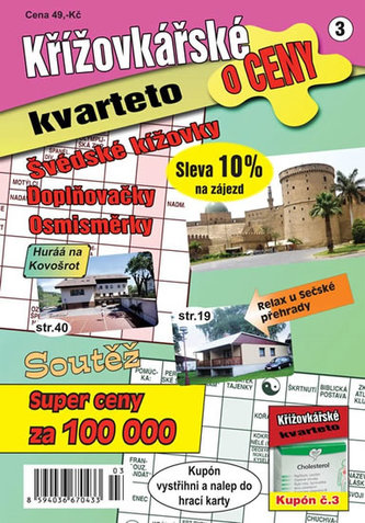 Krížovkárske kvarteto o ceny 3 - Švédske krížovky, doplňovačky, osemsmerovky