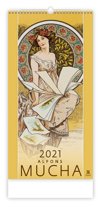 Kalendář 2021 nástěnný Exclusive: Alfons Mucha, 315x630