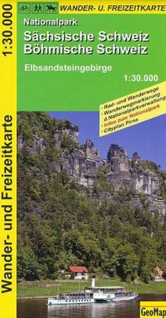 GeoMap Karte Nationalpark Sächsische Schweiz, Böhmische Schweiz