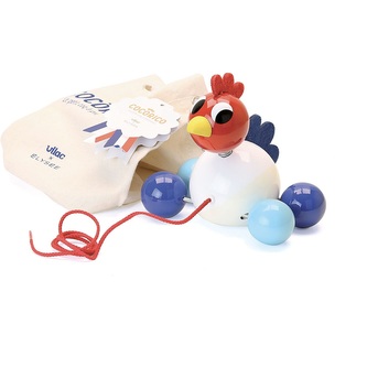 Vilac Dřevěný tahací kohout Elysée Vilac Dřevěný tahací kohout Elysée