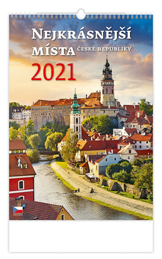 Kalendář 2021 nástěnný: Nejkrásnější místa ČR, 315x450