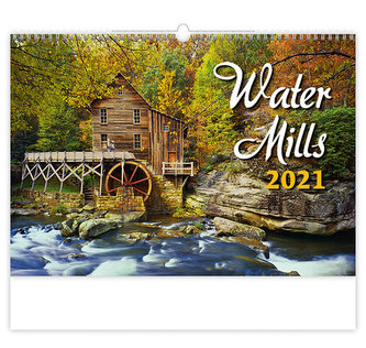 Kalendář 2021 nástěnný: Water Mills, 450x315