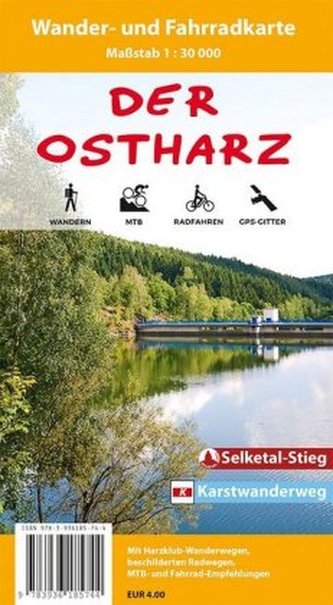 Der Ostharz, Wander- und Fahrradkarte