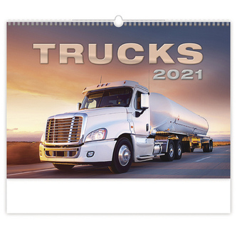 Kalendář 2021 nástěnný: Trucks, 450x315