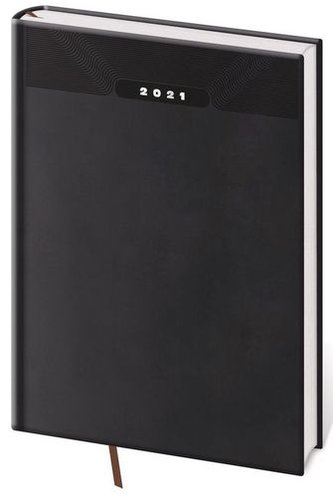 Diář 2021: Pring černá, B5 týdenní, 170x240