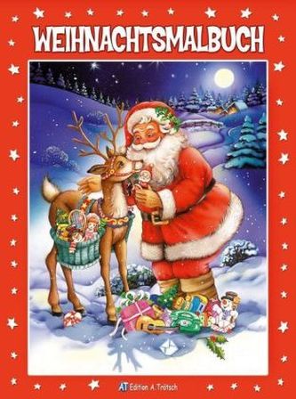 Weihnachts-Malbuch mit Glitzer