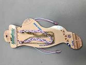 Náramek na nohu Barevná šňůrka