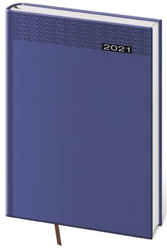 Diář 2021: Gommato modrá, A5 denní, 145x205