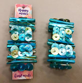 Náramek z mušlí modrý