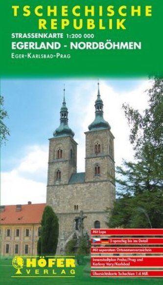 Höfer Straßenkarte Tschechische Republik, Egerland-Nordböhmen
