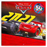 Kalendář 2021 poznámkový: Auta 3, s 50 samolepkami, 30 × 30 cm