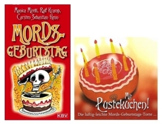 Mords-Geburtstag, m. aufblasbarer Geburtstagstorte