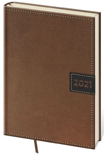 Diář 2021: Toledo hnědá, A5 týdenní, 145x205