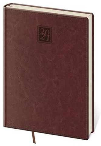 Diář 2021: Nebrasca anglická červená, A5 týdenní, 145x205