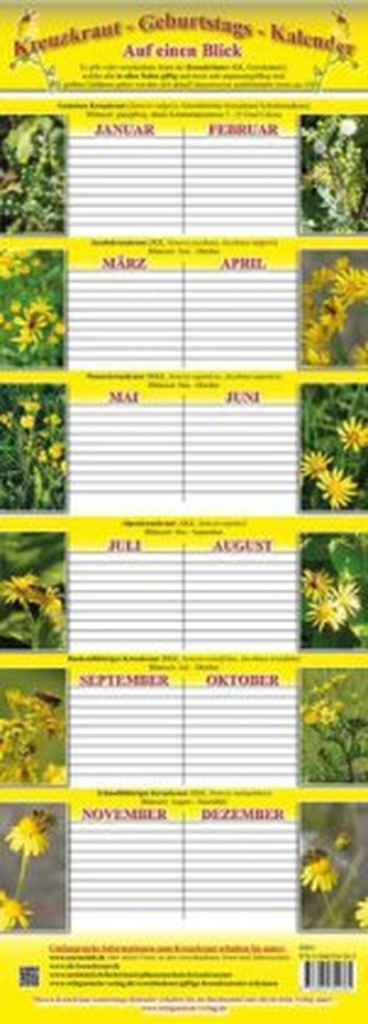 Kreuzkraut-Geburtstags-Kalender