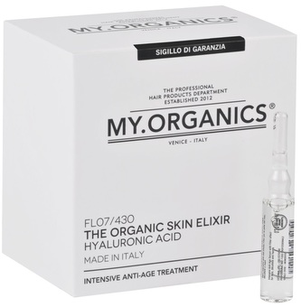 MY.ORGANICS Organický pleťový elixír kyseliny hyalurónovej 6 fľaštičiek