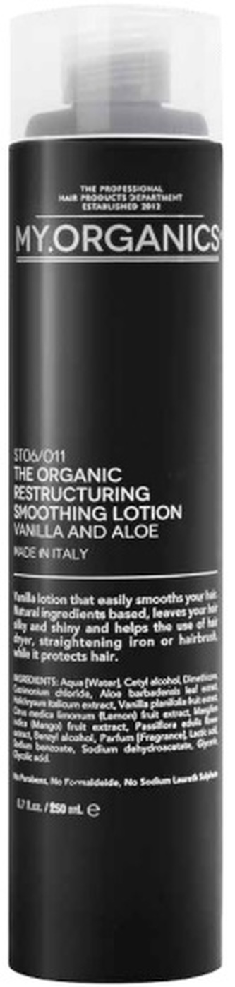 MY.ORGANICS The Organic Restructuring Smoothing Lotion Vanilla And Aloe 250ml MY.ORGANICS The Organic Restructuring Smoothing Lotion Vanilla And Aloe 250ml