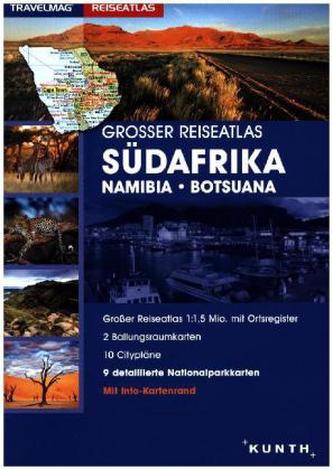 Großer Reiseatlas Südafrika/Namibia/Botsuana