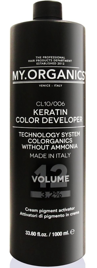 MY.ORGANICS Keratin Color Developer 12Vol 1000ml