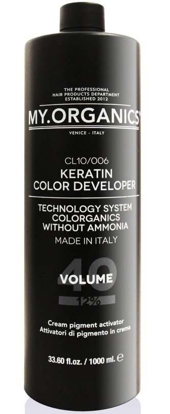 MY.ORGANICS Keratin Color Developer 40Vol 1000ml
