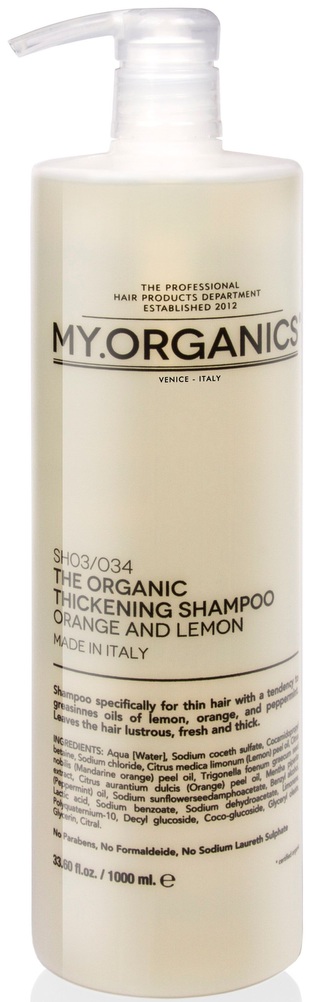 MY.ORGANICS The Organic Thickening Shampoo Orange And Lemon 1000 ml
