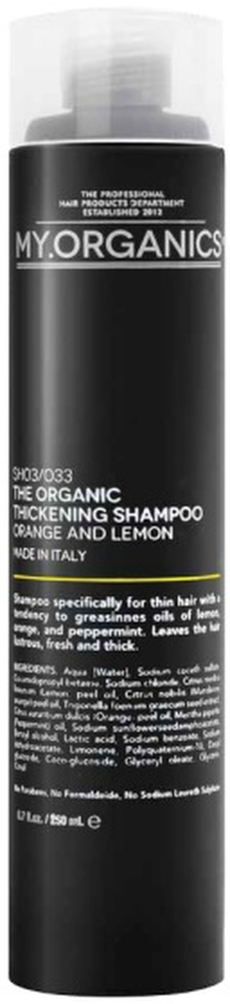 MY.ORGANICS The Organic Thickening Shampoo Orange And Lemon 250 ml