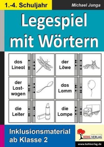 Legespiel mit Wörtern