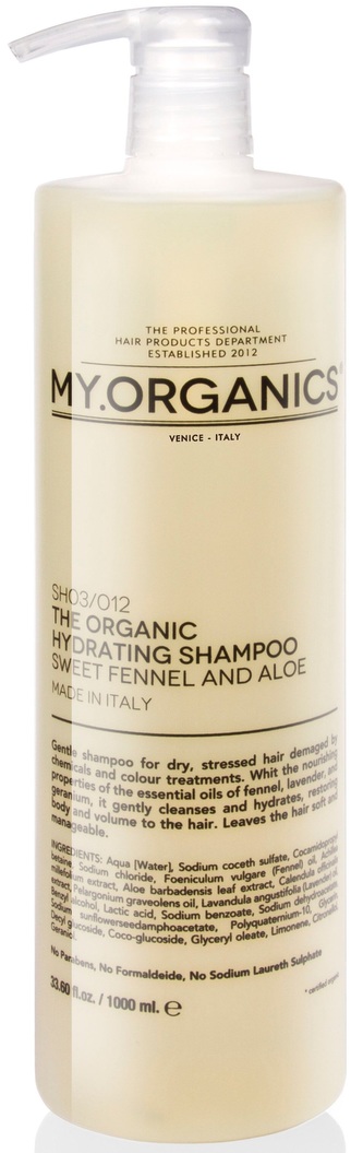 MY.ORGANICS The Organic Hydrating Shampoo Sweet Fennel And Aloe 1000ml