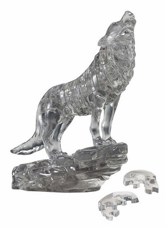 3D Crystal puzzle Vlk 37 dielikov