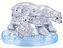 3D Crystal puzzle Ľadová medvedica s mláďaťom 40 dielikov