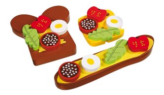 Small Foot Potraviny dřevěný obložený chleba