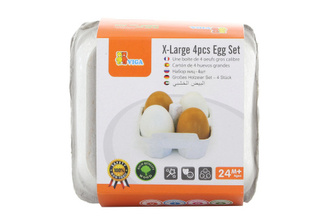 Drevené vajíčka 4 ks