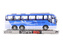 Autobus zotrvačník modrý