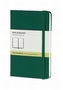 Moleskine Notizbuch, Pocket, A6, blanko, grün
