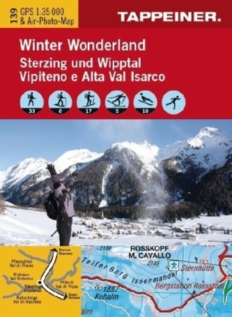 Winter Wonderland Sterzing und Wipptal, Winterkarte. Winter Wonderland Vitipeno e Alta Val Isarco