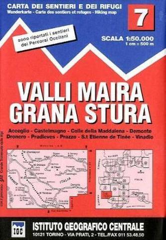 IGC Wanderkarte Valli Maira, Grana Stura
