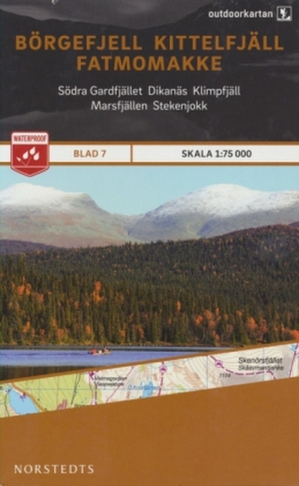 Outdoorkartan Schweden - Börgefjell Kittelfjäll Fatmomakke