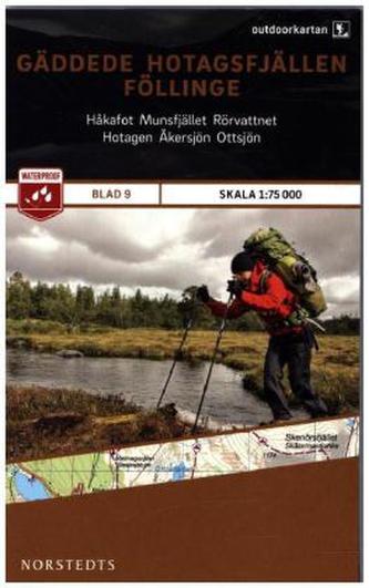 Outdoorkartan Schweden - Gäddede, Hotagsfjällen, Föllinge