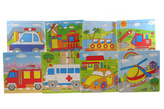 Drevené puzzle dopravné prostriedky