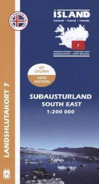 Island - Landshlutakort Sudausturland (Südosten)