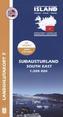 Island - Landshlutakort Sudausturland (Südosten)