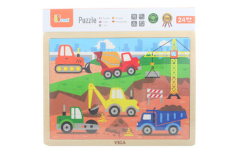 Drevené puzzle 24 dielikov - stavba