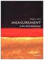 Measurement: A Very Short Introduction
