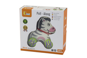 Dřevěná tahačka - zebra