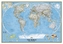 National Geographic Map The World, Political, Classic, laminiert, Planokarte